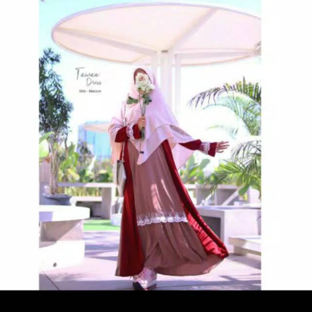 TAWAU DRESS/GAMIS MODERN/GAMIS RENDA/BY WANOJA HIJAB