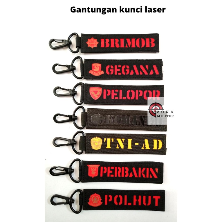GANTUNGAN KUNCI LASER TERBARU BRIMOB,GEGANA,PERBAKIN,POLHUT,pelopor,tni ad,komando