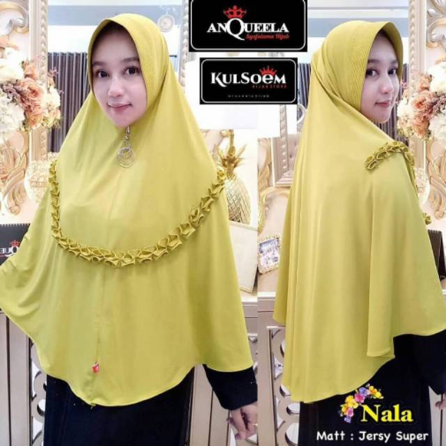 ORI ANQUEELA HIJAB KHIMAR KULSOEM ORIGINAL JUMBO REMPEL GOTIK SYARI XXL JILBAB KERUDUNG BERGO MURAH