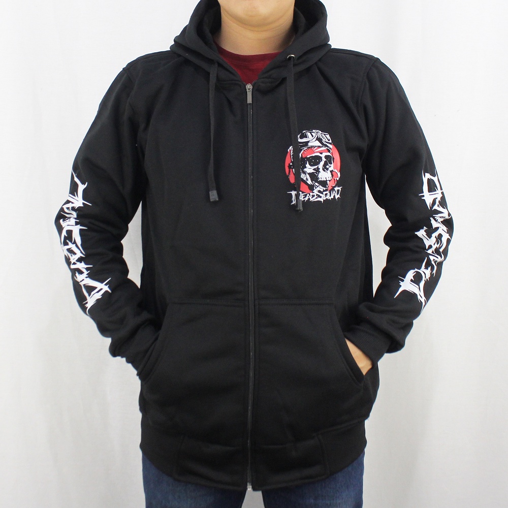 JAKET HOODIE MUSIK DEADSQUAD 05 M L XL XXL - JAKET DEADSQUAD HEAVY METAL - JAKET UNDERGROUND DEADSQUAD