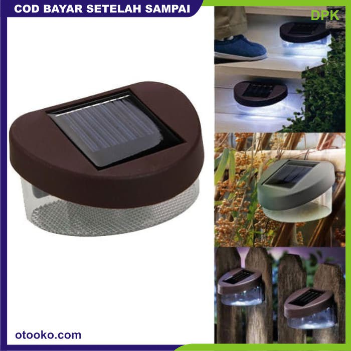 Lampu Solar Panel Taman LED Tempel Dinding Recharge Outdoor WaterProof