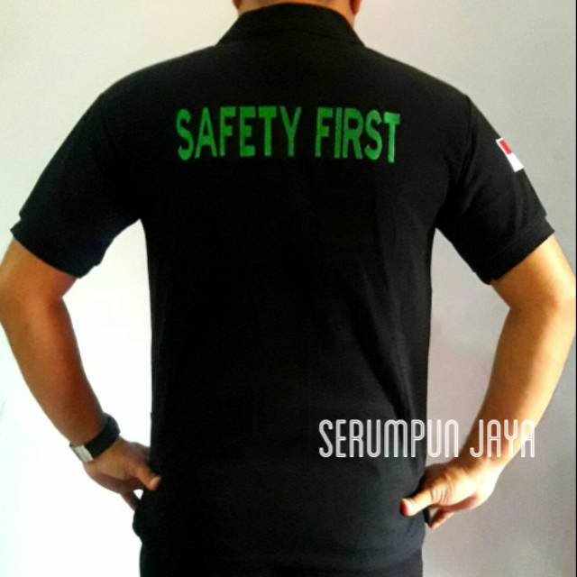 KAOS SAFETY FIRST - KAOS KERAH SAFETY FIRST BORDIR