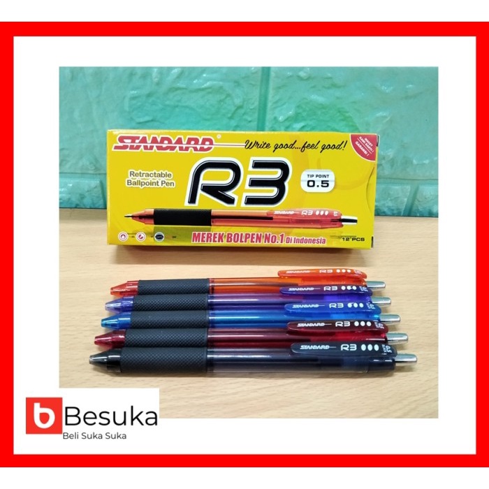 

Dijual Ballpoint Standard R3 0.5 Mm (Black) Gilaa!!!