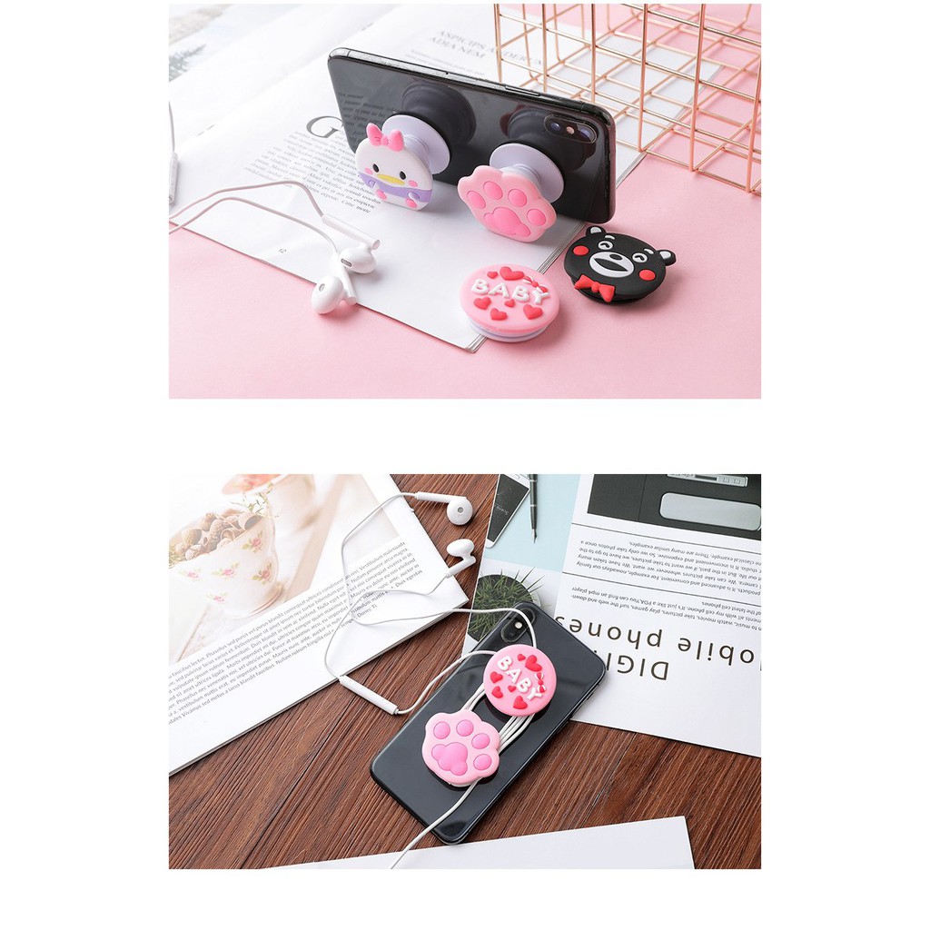 POP SOCKET LUCU MODEL 3D KARAKTER KARTUN DAN HEWAN