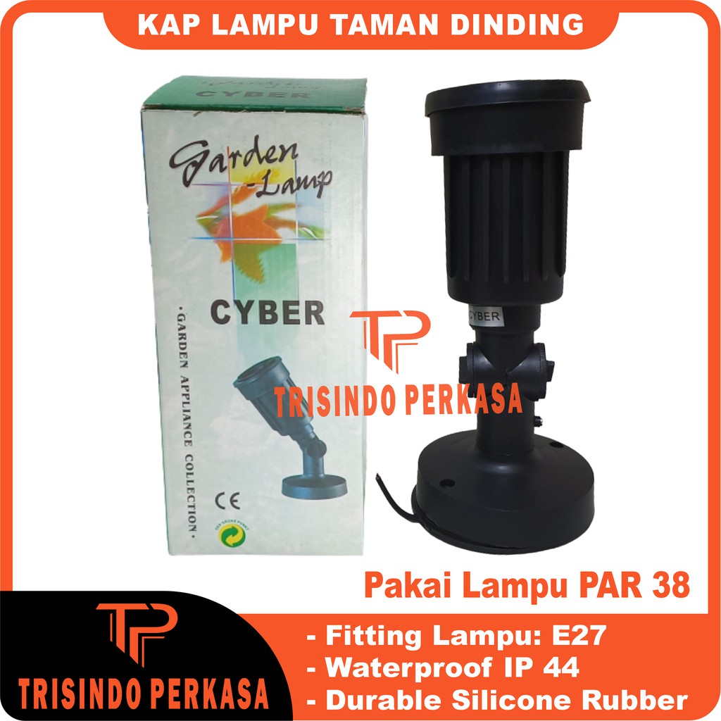 Lampu Taman Sorot Spotlight Tempel / Kap Taman Dinding Par 38 E27 untuk Outdoor