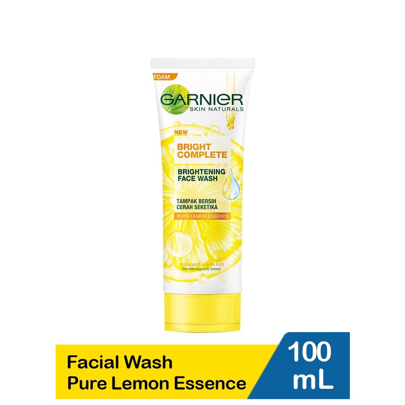 ❤️Glamouroseshop❤️ Garnier Light Complete Facial Foam 100ml / Garnier Bright Complete Facial Foam 100ml / Garnier Bright Complete Face Wash 100ml