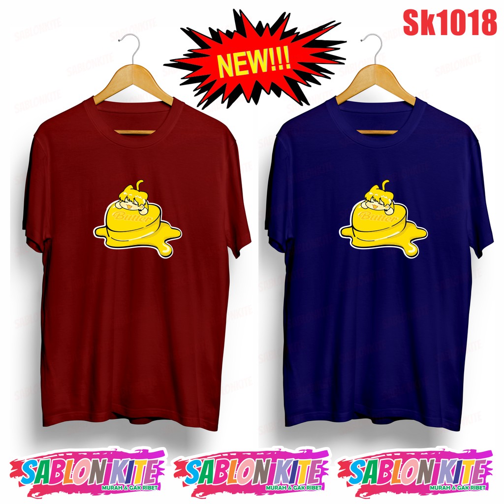 MURAH!!! KAOS KPOP SUGA BUTTER SK1018 ADA 8 WARNA UNISEX COMBED 30S