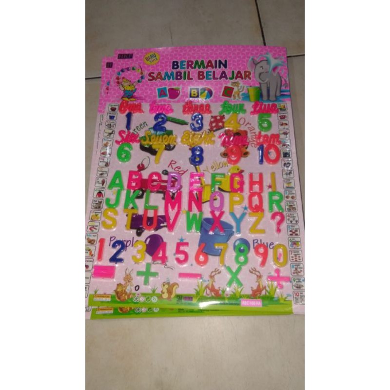 ABC huruf dan angka mainan edukasi
