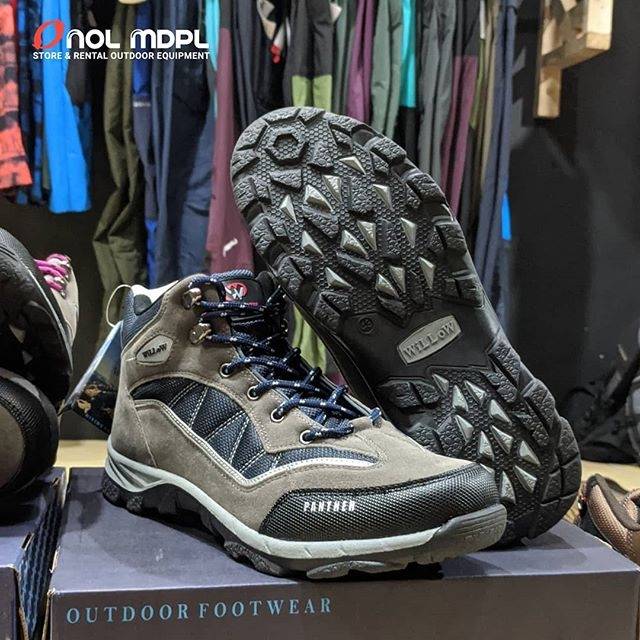 Sepatu Hiking Outdoor Gunung Willow Panter D Grey Silver