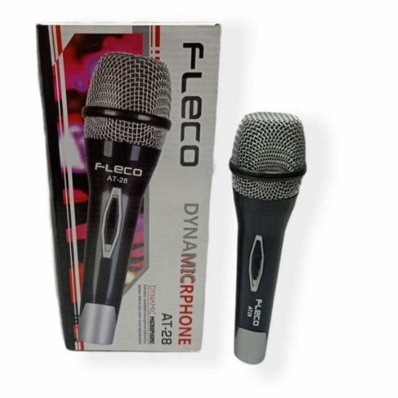 COD Mic Dynamic Microphone Kabel Fleco AT-28 Mic Kabel Fleco AT 28//MIC MURAH//MIC KARAOKE