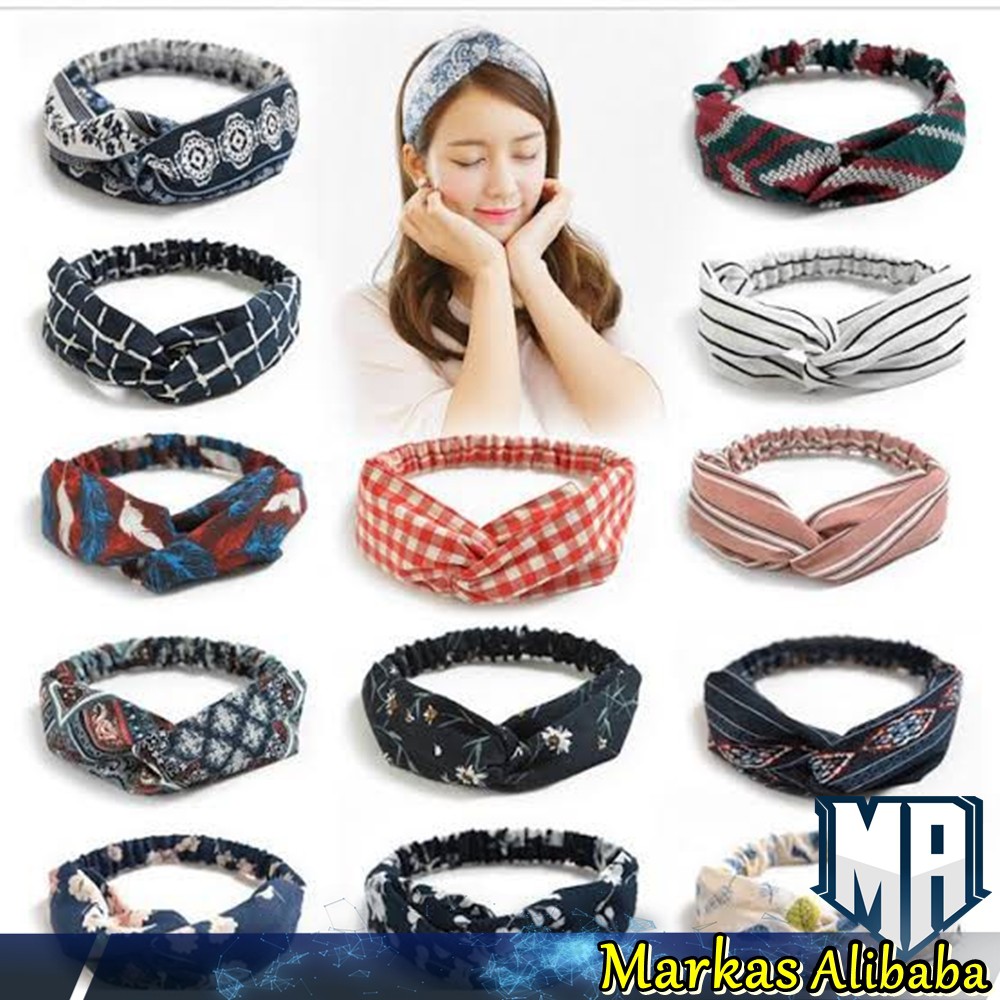 BANDANA SIMPUL TWIST / BANDANA KOREA / BANDANA SIMPUL KOREA