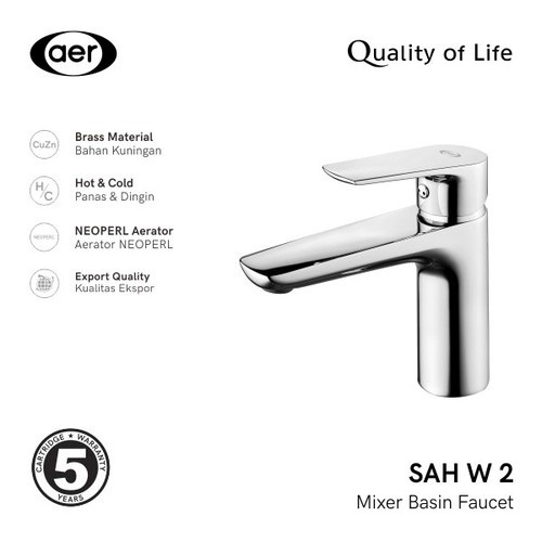 AER Kran Wastafel Air Panas Dingin SAH W 2