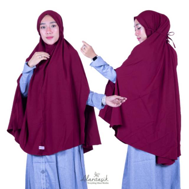 ALANTASIK Jilbab Jumbo ALENA HIJAB INSTAN JUMBO HANDSLLIT GR.7