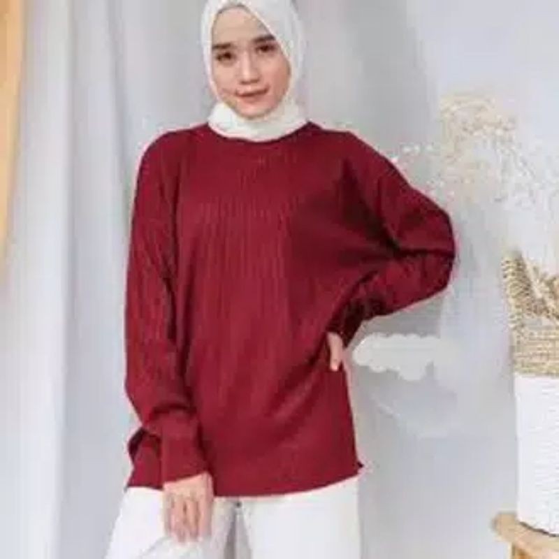 Sweater Rajut BOXY Premium / Sweater Wanita / Sweater Rajut Jumbo