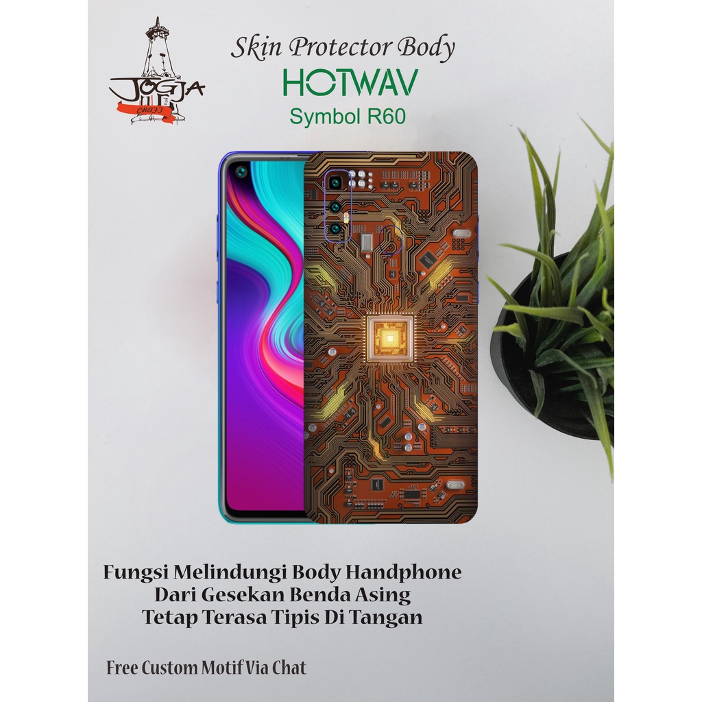 Garskin HP Hotwav Symbol R60 Motif pcb - Free Custom Motif Via Chat