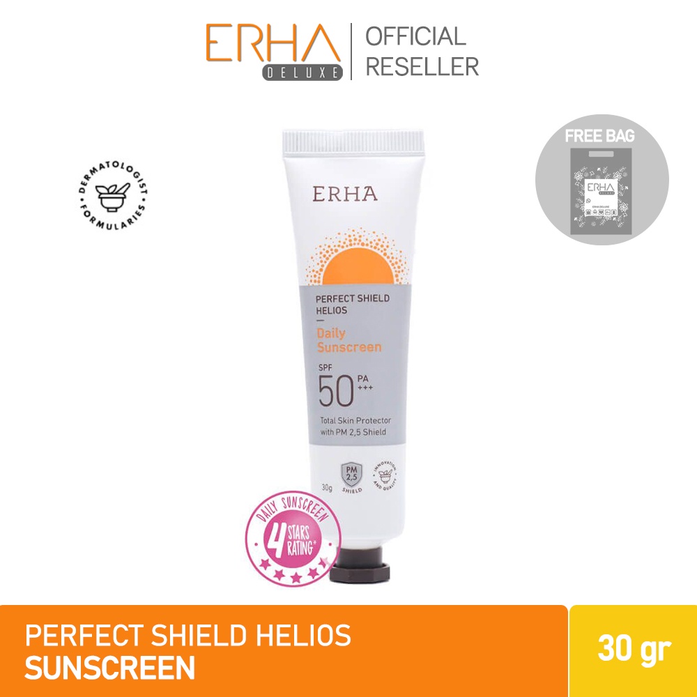 ERHA Sunscreen Sunblock PERFECT SHIELD HELIOS SPF 50/PA+++ Daily Use / Tabir Surya