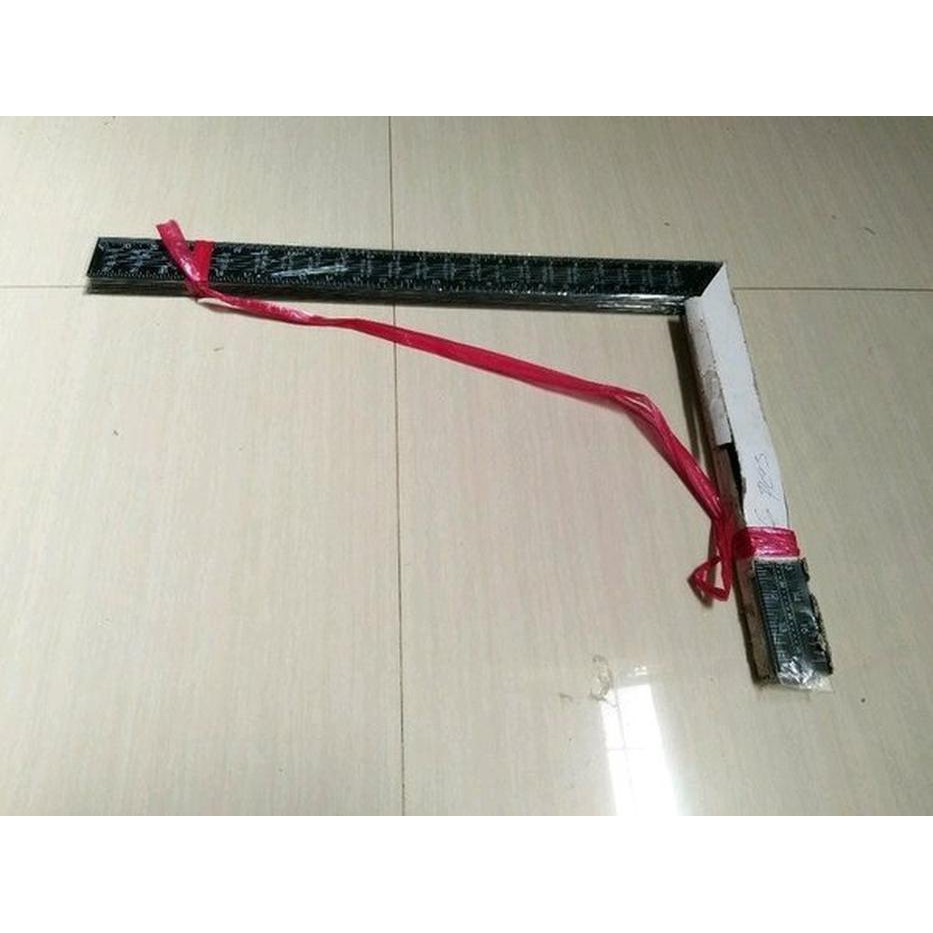 Penggaris Siku L Besi Panjang 40-60 cm Garisan Presisi L Alat Ukur