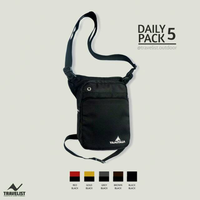 Yamitala Daily Pack 5 / tas paha / tas pinggang / tas travel / tas slempang / tas kecil / tas hp