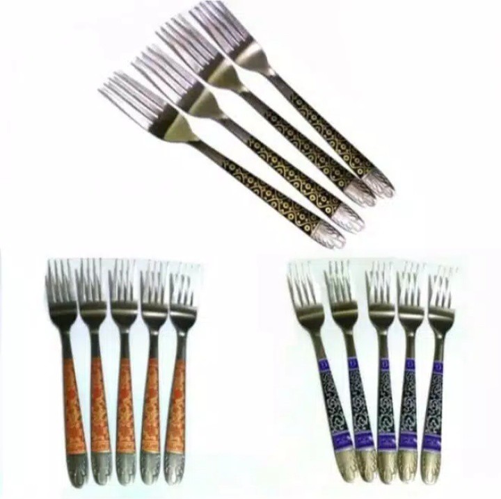 Sendok Makan Motif Batik Stainless  12 Pcs  ( 1 Lusin ) - Palapa