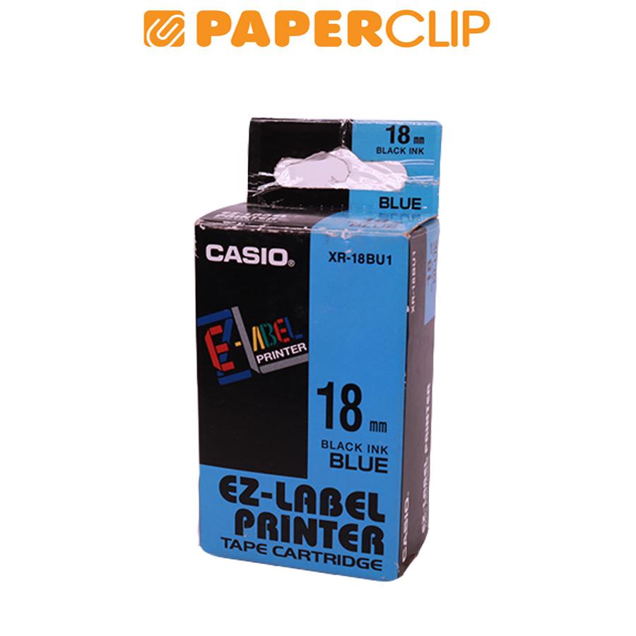 

COLOR TAPE CASIO BLACK/BLUE XR-18BU1