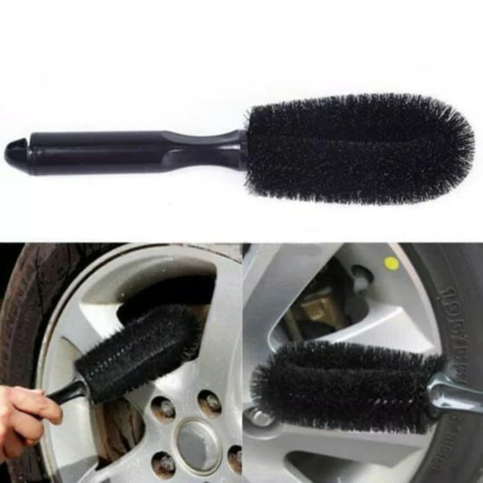 Sikat Velg Pembersih Velg Pelek Semir Ban Mobil Motor Wheel Brush