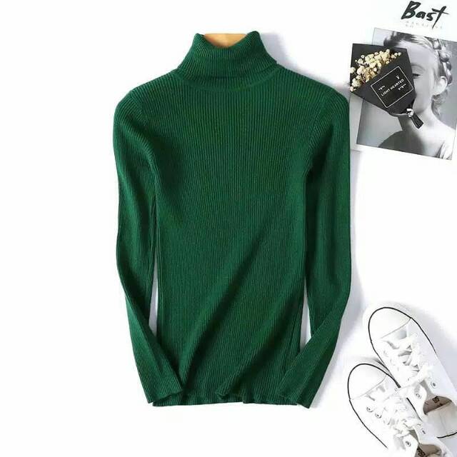 Pretty  turtleneck/ basic korean inner knit/ ribbed turtleneck premium