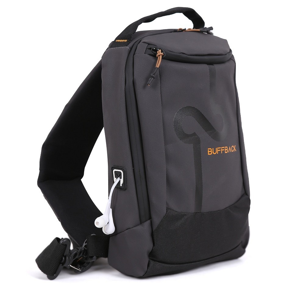 Tas Selempang SlingBag WaterProof USB BUFFBACK Worm