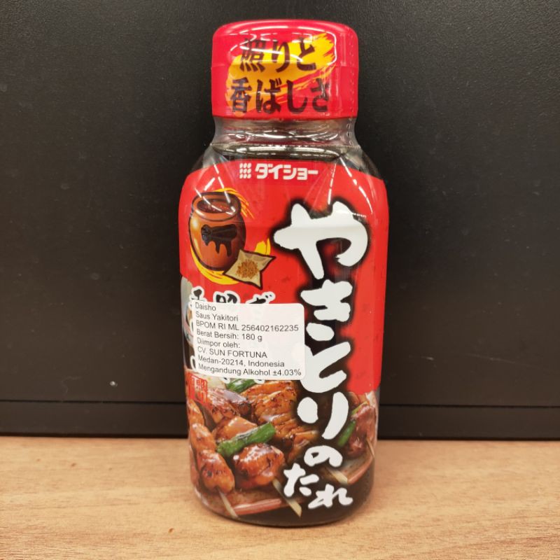 

DAISHO YAKITORI SAUCE 180GR SAUS YAKITORI SAUS BUMBU OLES SATE ALA JEPANG IMPORT