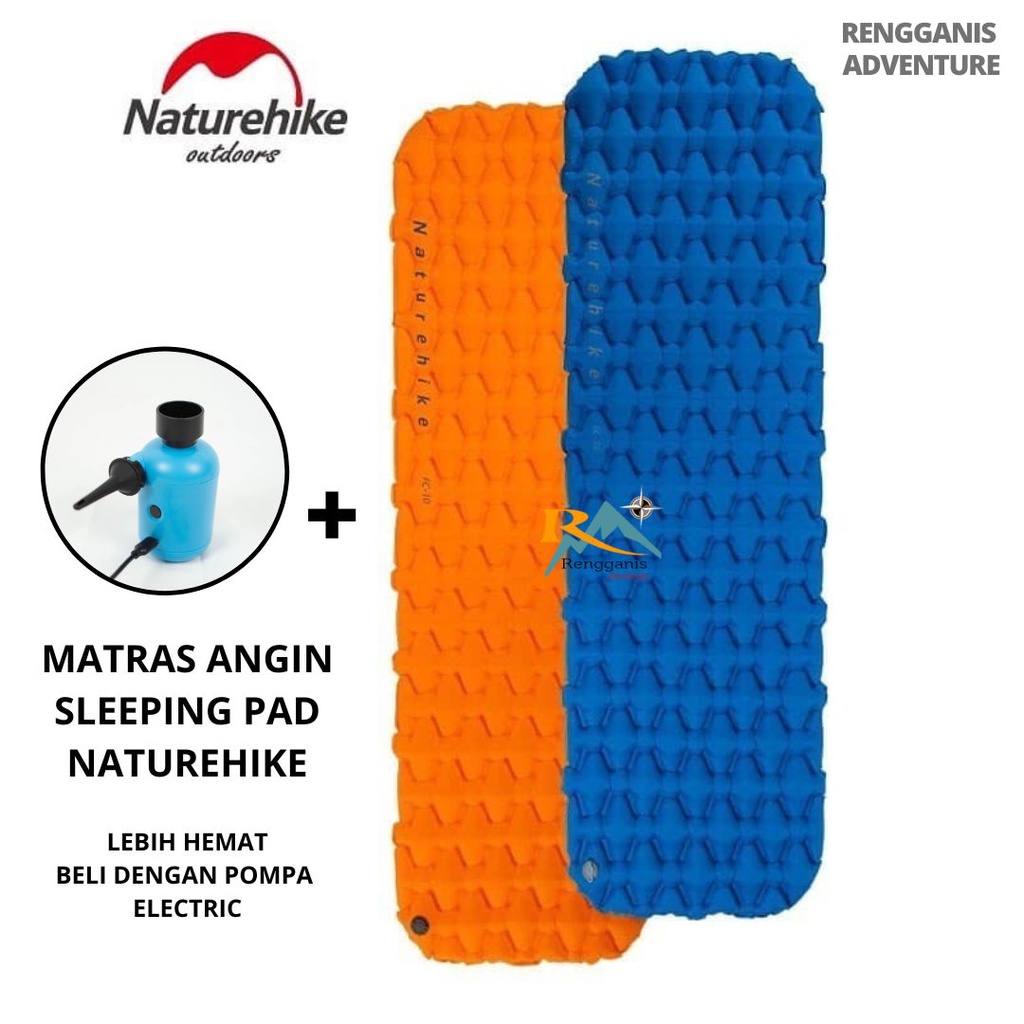 Matras Angin SLEEPING PAD NATUREHIKE NH19Z032-P FC 10 Alas Tidur Camping Kasur Angin Lipat