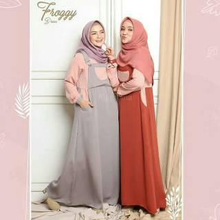  Baju  gamis  wanita  terbaru model pesta kekinian  moscrepe 