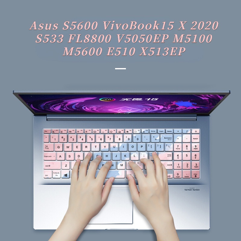 Film Pelindung Keyboard Laptop Motif Kartun Untuk Asus S5600 K513 Vivobook15X2020 S533 FL8800 V5050EP M5100 M5600 E510 X513EP