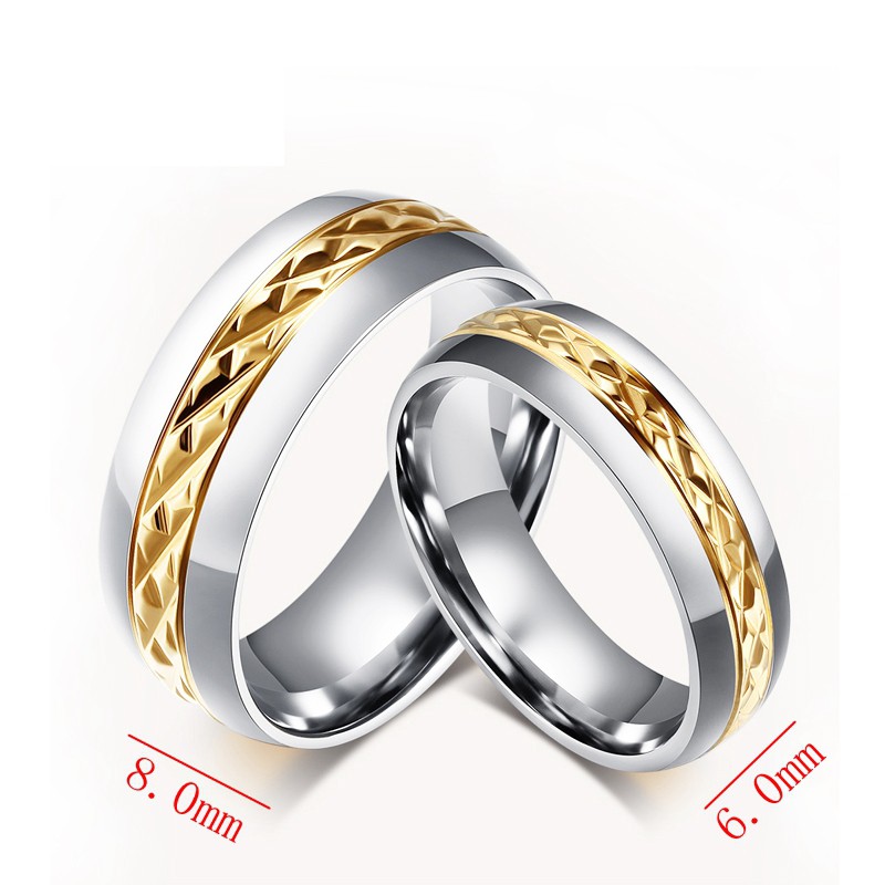 SALE / OBRAL Cincin Couple / Tunangan / Nikah / Pasangan / Titanium C026