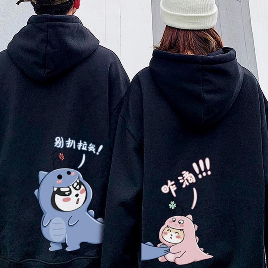 Langsung Atc Hoodie Hodi Couple Pria Wanita Dino Original Ukuran Oversize Hody Hodi Pria Wanita Cewe