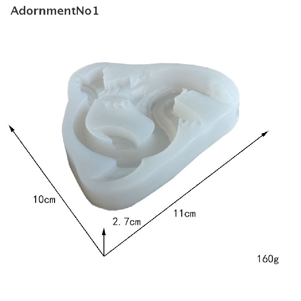 (AdornmentNo1) Cetakan Epoxy Resin Bentuk Naga Bahan Silikon Untuk Kerajinan Tangan DIY