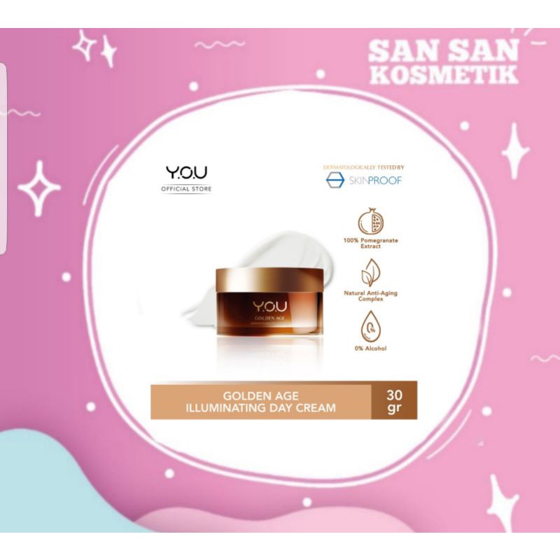 Y.O.U Golden Age Illuminating Day Cream 30gr