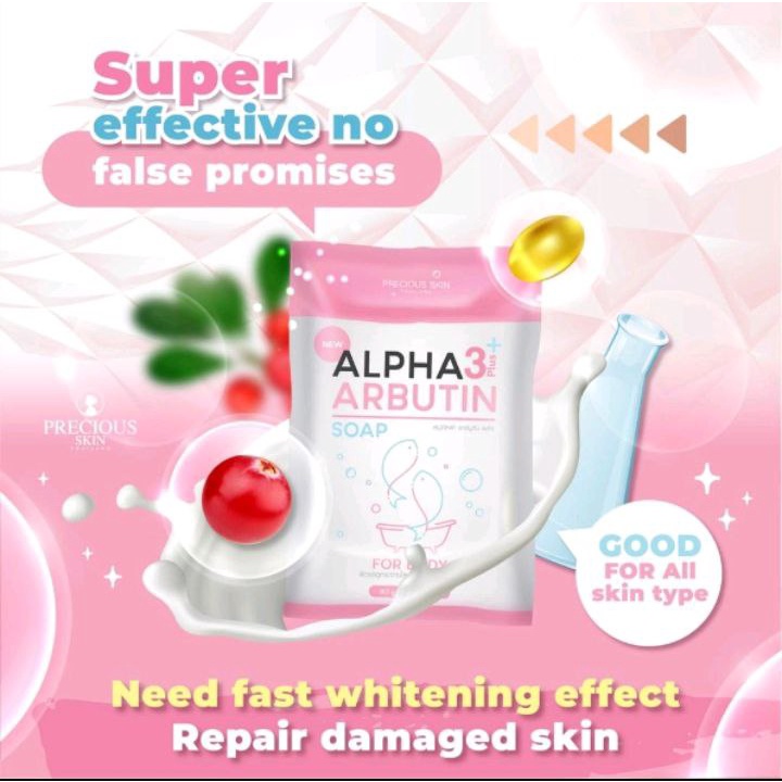 ALPHA ARBUTIN 3 PLUS COLLAGEN WHITENING SOAP 100% ORIGINAL THAILAND