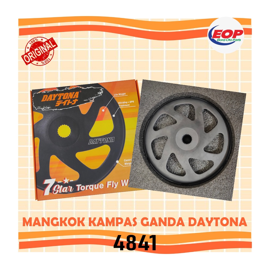 Terbaru!!! Mangkok Kampas Ganda Daytona -PCX 150/160- Vario 110/125/150 - 4841 Solusi Untuk Anti Gredek Motor Anda.