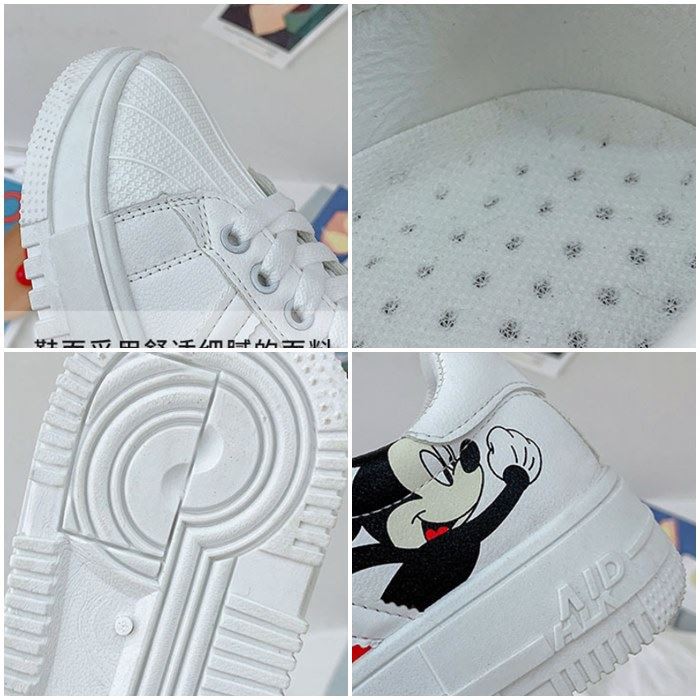 JSS 1811 (SIZE 36-40) RISCE SEPATU SNEAKER MOTIF MICKEY MOUSE IMPORT WANITA CEWEK PEREMPUAN BATAM