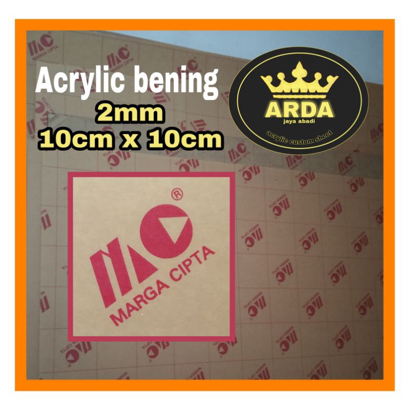 

Akrilik bening 2mm 10 x 10 cm akrilik lembaran/acrylic sheet
