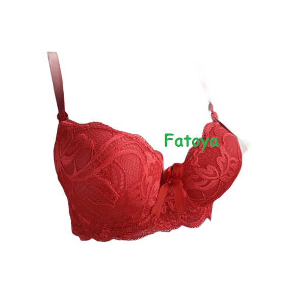 Salju_Fashion/ Bra Set Push Up Brukat Kawat Sexy Transparant (Bra + Cd)