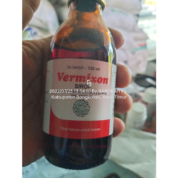 VERMIXON 120 ml obat cacing hewan ternak