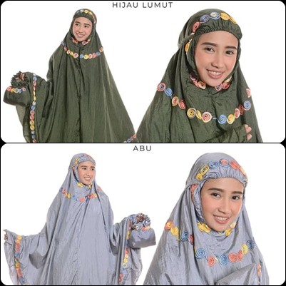 TERLARIS  MUKENA DEWASA MOTIF MASA KINI - MUKENA CANTIK LOLITA PARASIT TRAVELING