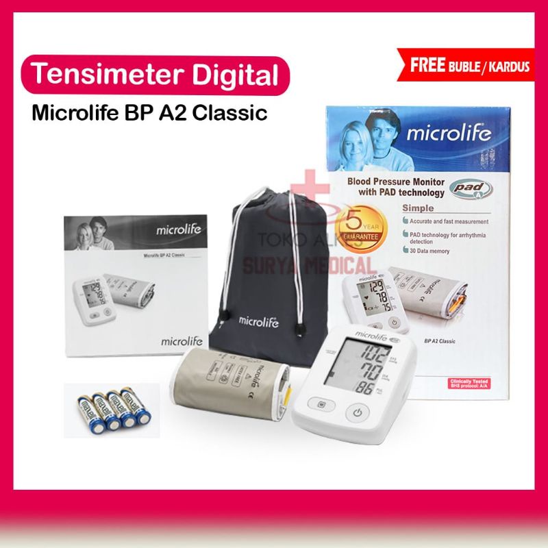 Tensi Meter Digital Microlife Classic | Blood Pressure Monitor | Alat Ukur Tekanan Darah Digital