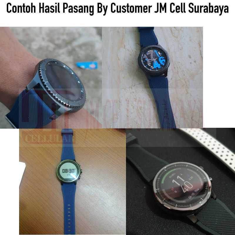 MS3 Watch Strap Samsung Gear S3 / Galaxy Watch 46mm / Amazfit Stratos - Tali Jam 22mm Rubber Silikon