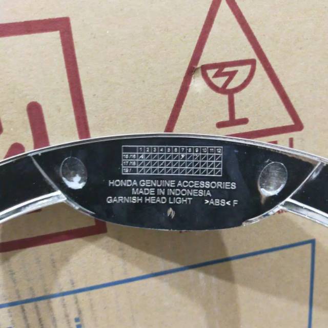 garnish lampu depan reflektor lampu sein depan belakang stop Scoopy fi K16 aksesoris original