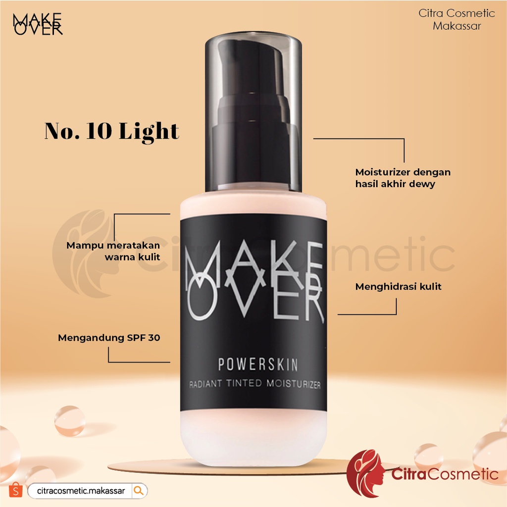 Make Over Powerskin Radiant Tinted Moisturizer | Light Biege | Light