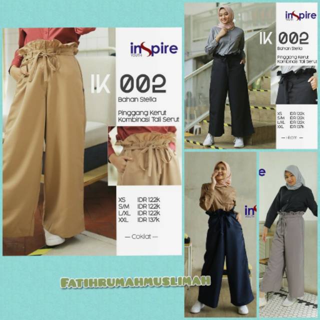 INSPIRE// INSPIRE KULOT IK 02/INSPIRE KULOT IK 02/YOUTH INSPIRE JOGER IK 002