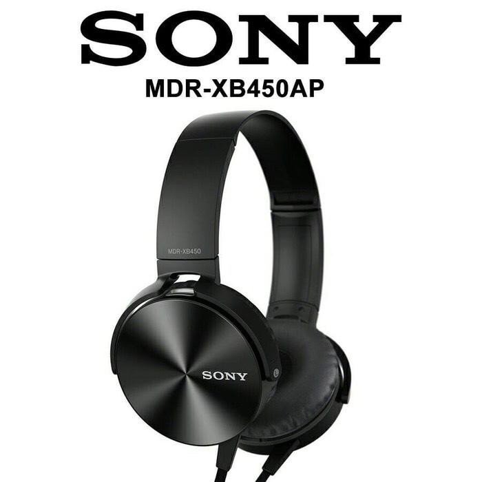 Headset Sony Extra Bass Original Stereo xb450ap - hitam