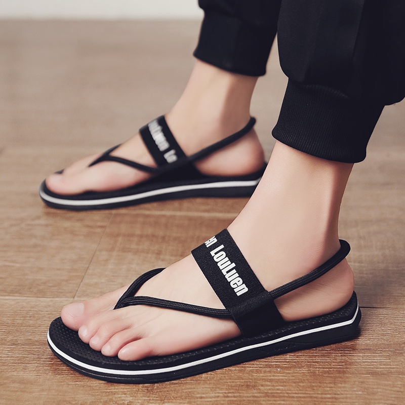 2022 sepatu sandal pria hitam kasual Sendal pria Gunung sandal cowok kekinian import fashion trendi gaya