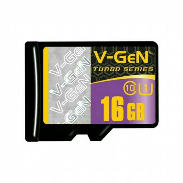 KHANZAACC VGEN 16GB Memory Hp Micro SD Class 10 Turbo Series